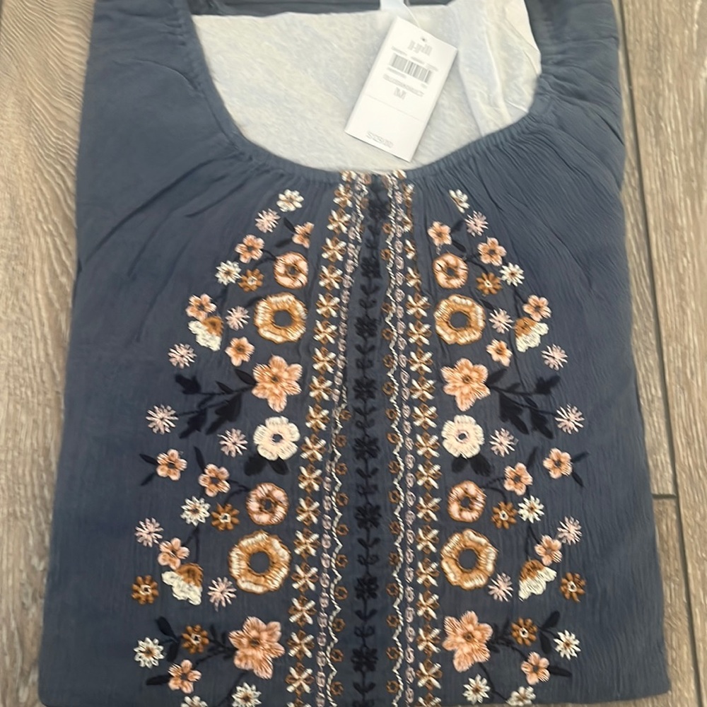 J Jill flowered tunic - size M.
